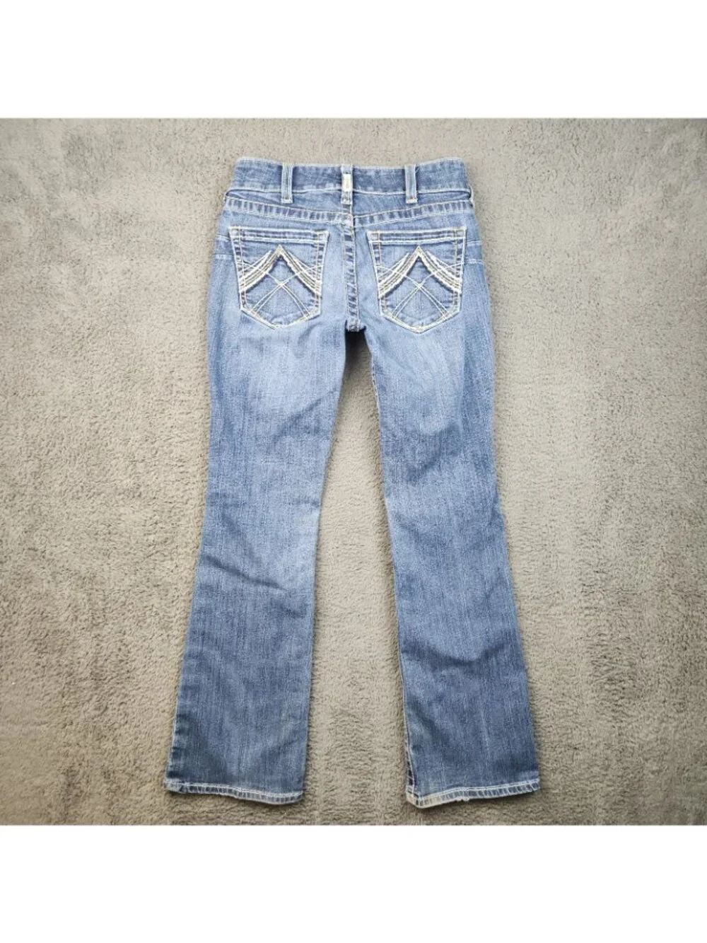 ARIAT Women's R.E.A.L. Mid Rise Stretch Original Boot Cut Jean Size 27S Riding - Picture 2 of 9